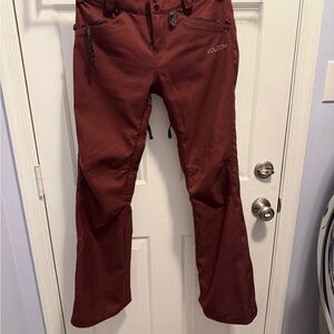 Volcom Maroon Snow / Ski / Snowboarding Pants